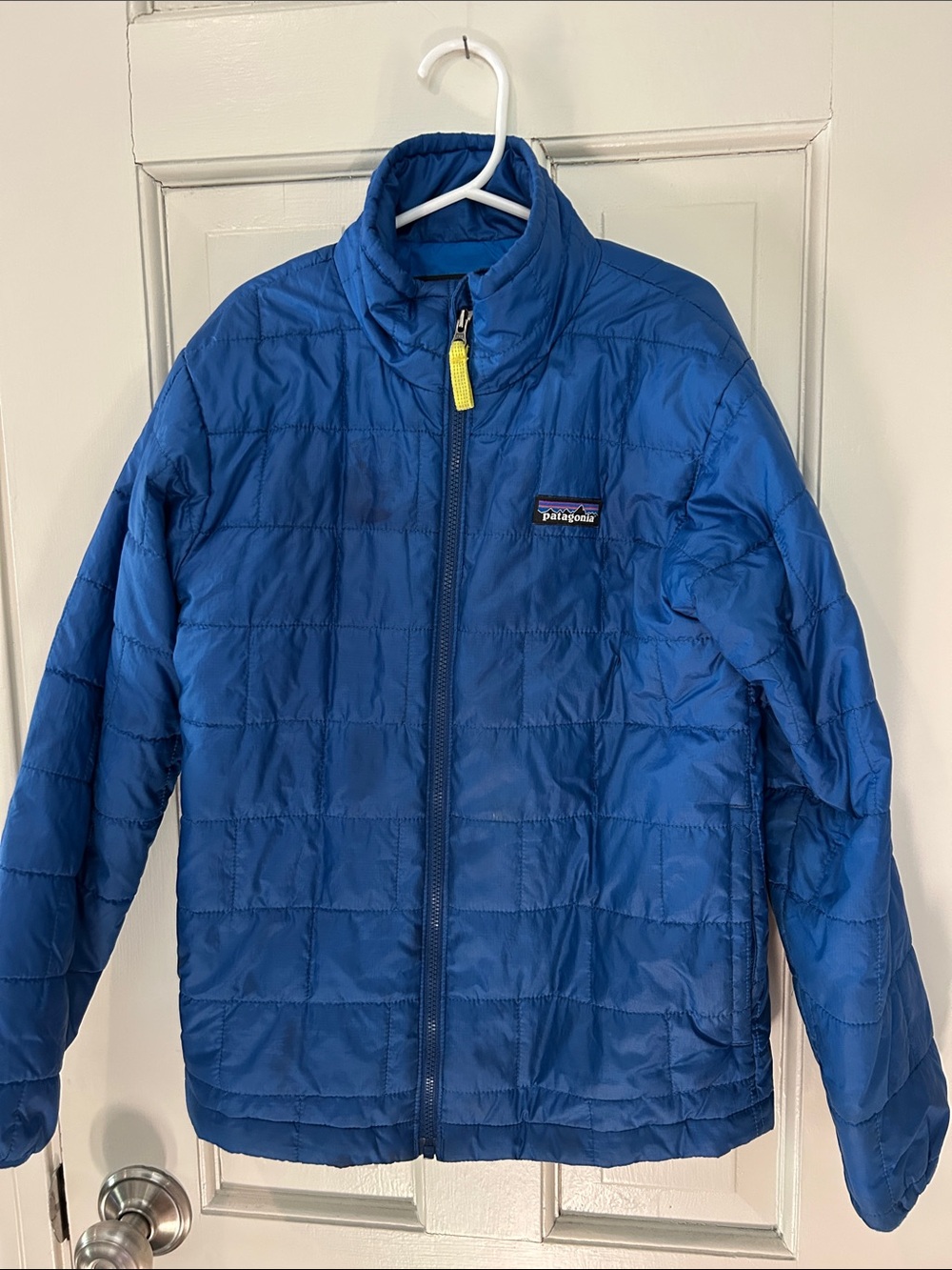 Patagonia Boy’s Cobalt Blue Quilted Puffer Jacket